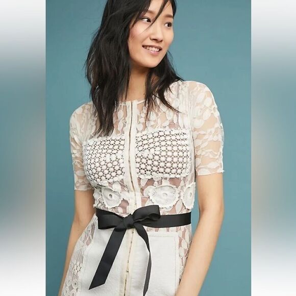 Anthropologie x Byron Lars Carissima Sheath Dress/size 16 - Picture 7 of 11